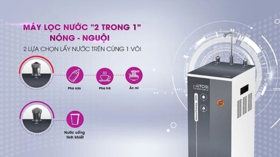 Máy lọc nước nóng nguội phục vụ nhiều nhu cầu