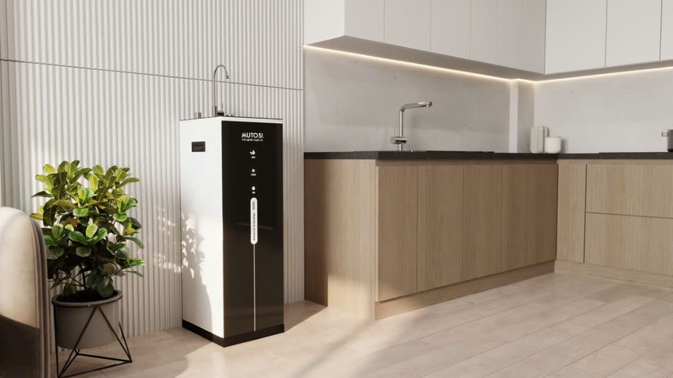 Máy lọc nước MP-100HIC sở hữu thiết kế tủ đứng