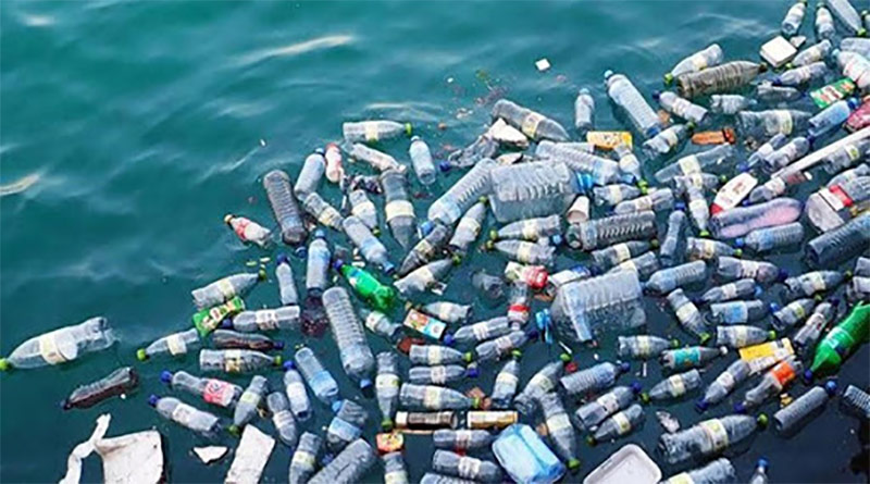 ô nhiễm nguồn nước với vỏ chai nhựa
