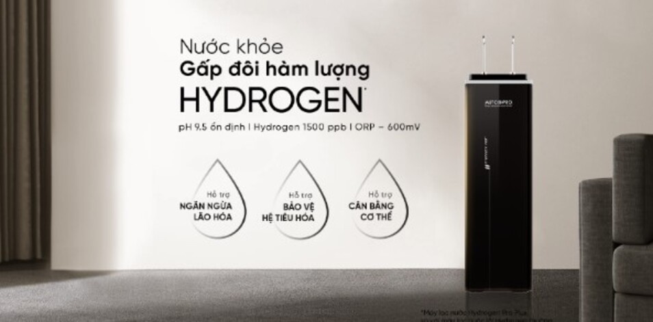 Thanh lọc đạt hiệu quả cao hơn với máy lọc nước Hydrogen Mutosi