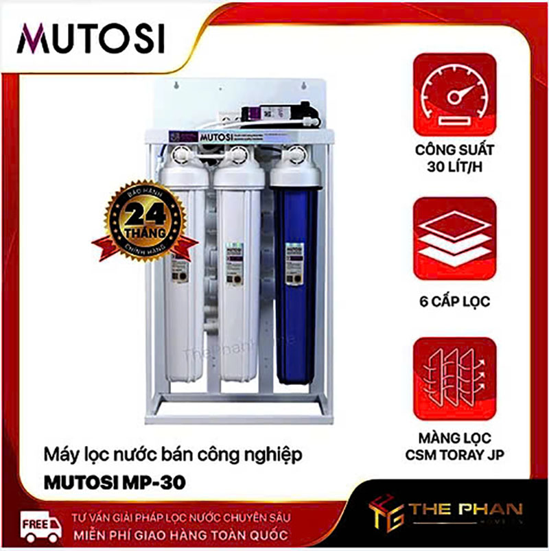 Máy lọc nước bán công nghiệp Mutosi 30L/H