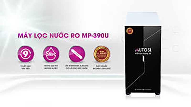 Máy lọc nước 9 lõi MP-390U kích thước nhỏ gọn