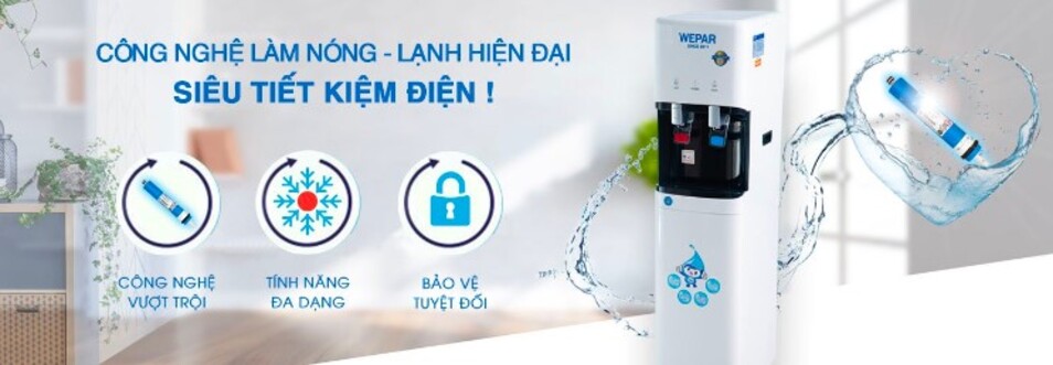 Máy lọc nước Wepar được tích hợp công nghệ hiện đại