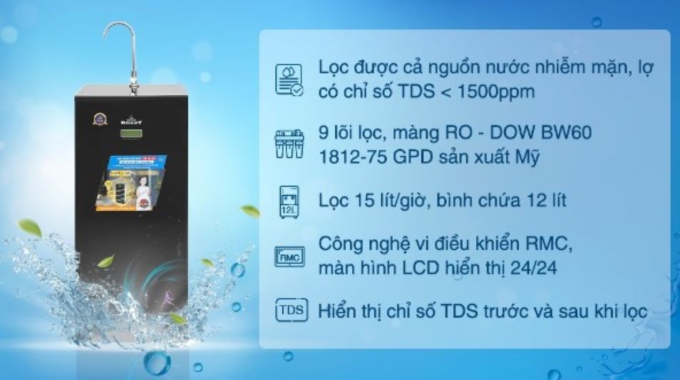 Máy lọc nước mặn Robot SPRING-X9GN