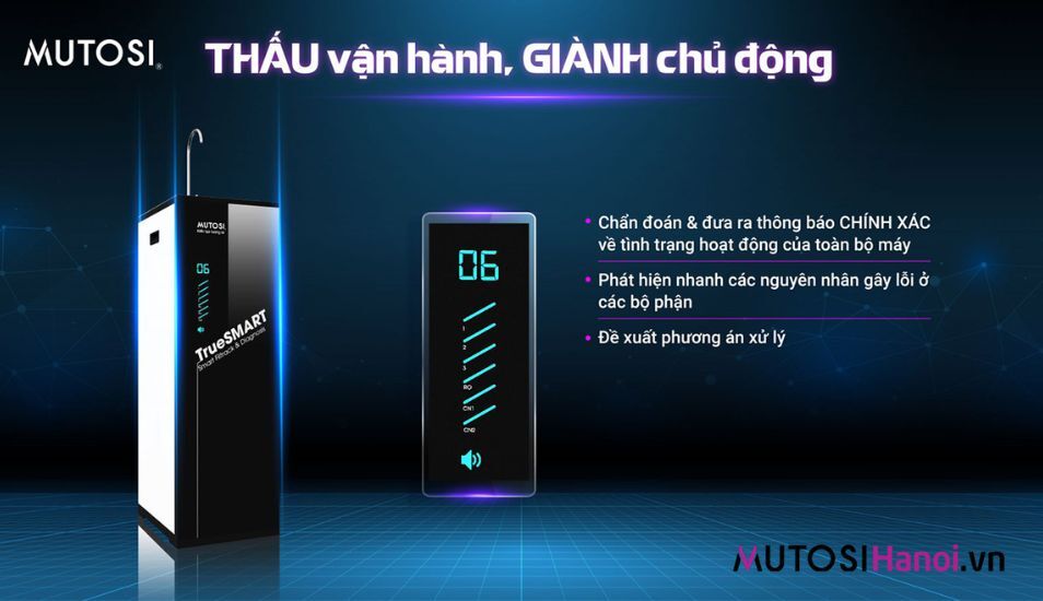 Máy lọc nước Mutosi Truesmart