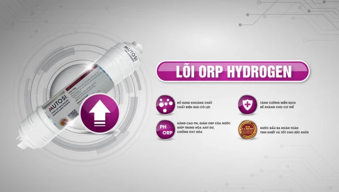 Lõi ORP hydrogen bổ sung chất điện giải có lợi cho cơ thể