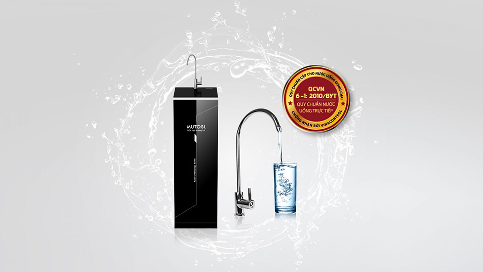 Chất lượng nước sau lọc của máy đạt tiêu chuẩn QCVN6-1:2010/BYT của Bộ Y Tế