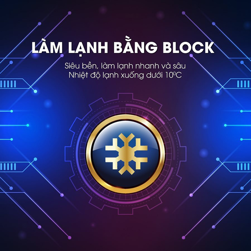 Công nghệ Block được ứng dụng phổ biến trong cây nước nóng lạnh