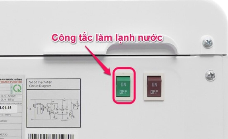 Công tắc nước lạnh bị hỏng