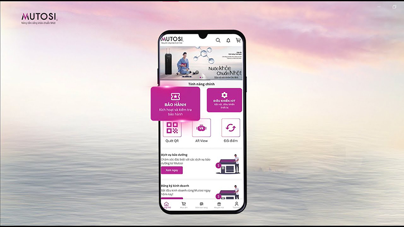 Đăng ký bảo hành thông qua website chính hãng của Mutosi dễ dàng và nhanh chóng
