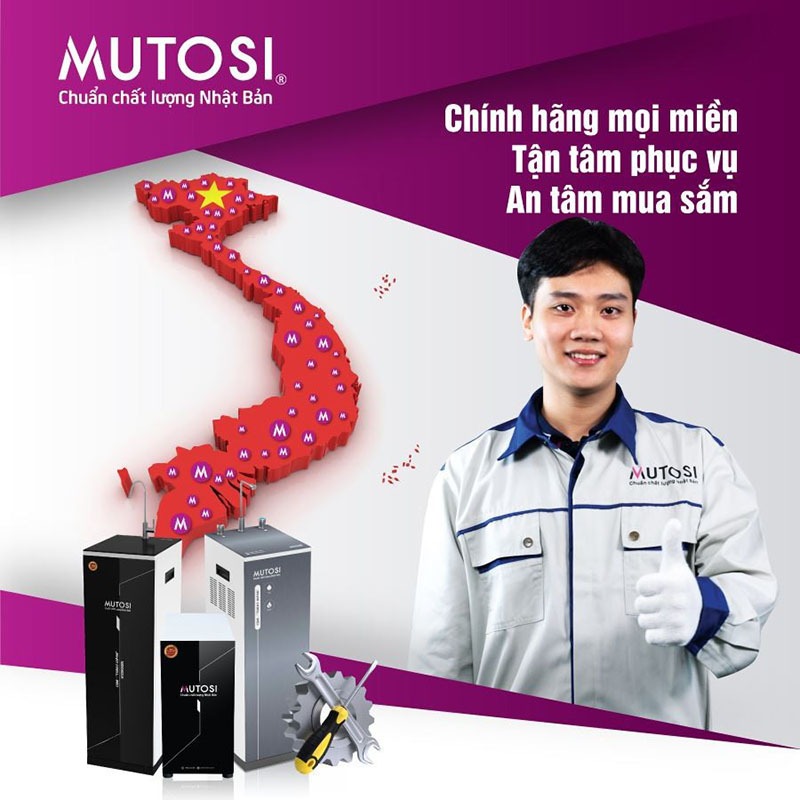 Điểm bán rộng khắp cả nước cho phép Mutosi tiếp cận khách hàng tốt hơn và hỗ trợ kịp thời