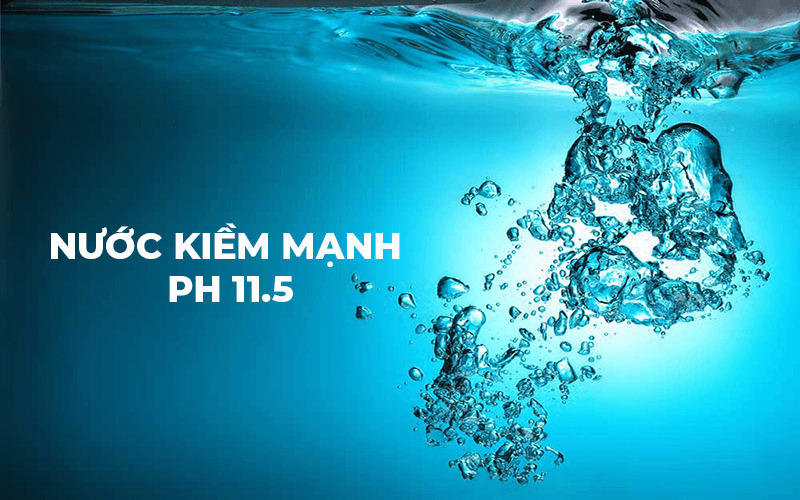 Nước kiềm mạnh với pH 11.5 thường được dùng để khử khuẩn, vệ sinh, sát trùng giúp vết thương tiêu viêm,...