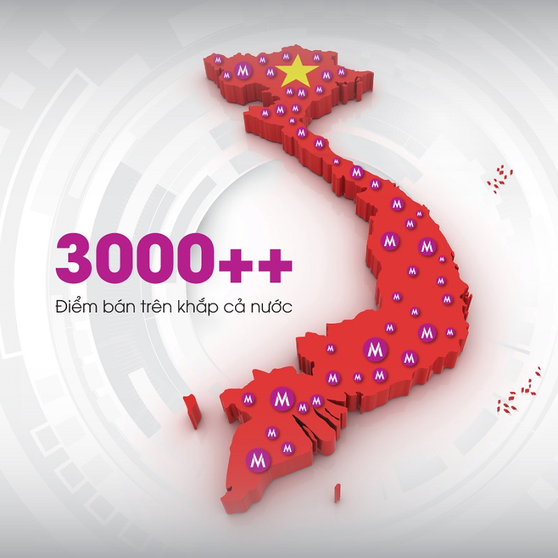 Mutosi với hơn 3,000 cửa hàng trên toàn quốc