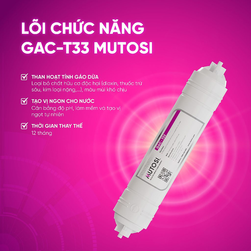 Lõi lọc chức năng số 5 của bộ lõi lọc nước giúp cân băng độ PH trong nước