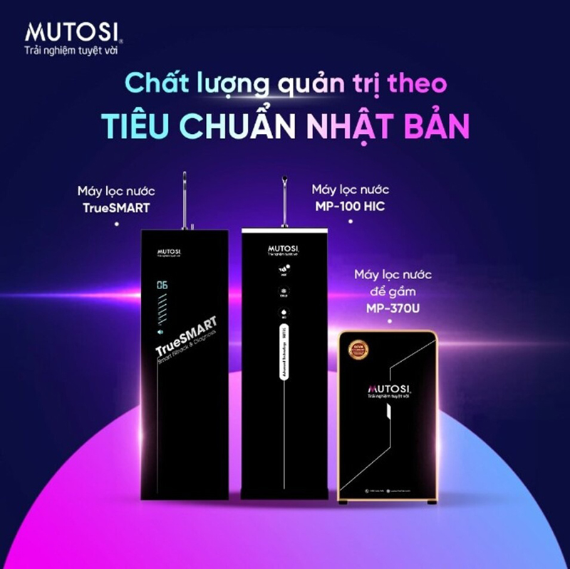 Máy bơm Mutosi - quản trị chất lượng theo tiêu chuẩn Nhật Bản