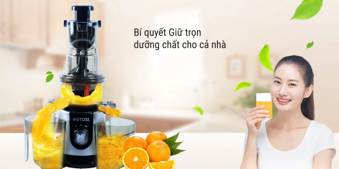 Máy ép chậm MUTOSI MJ-86 giữ nguyên dinh dưỡng