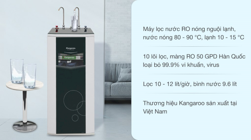 Máy lọc nước Kangaroo KG10A3 2 vòi 3 chế độ