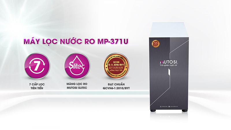 Máy lọc nước RO Mutosi 7 lõi MP-371U đặt để linh hoạt trong không gian