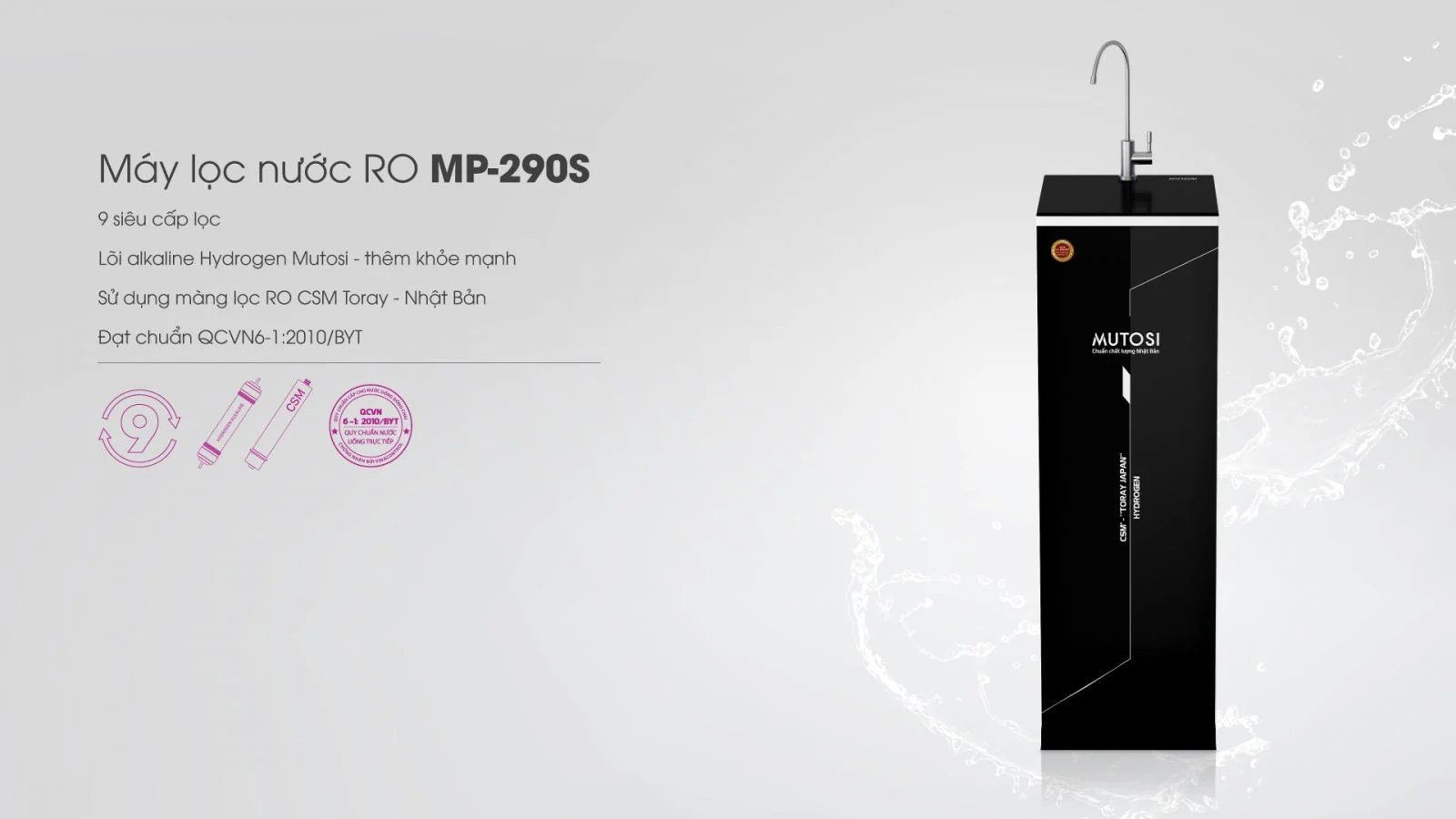 Máy lọc nước tủ đứng Mutosi MP-290S