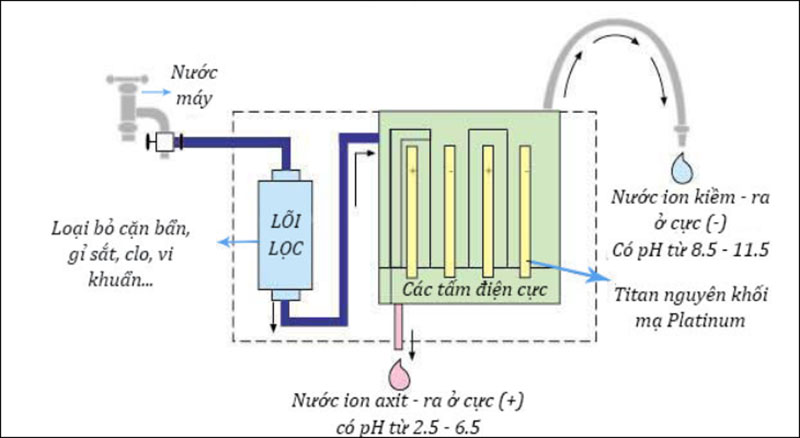 Các tấm điện cực được ví như trái tim của máy lọc nước ion kiềm, không thể thiếu trong quá trình điện phân