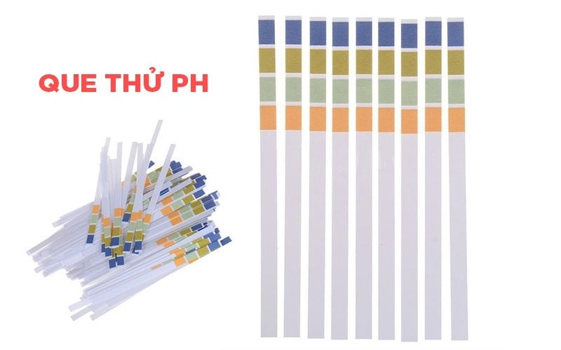 Trong que thử pH được tẩm hóa chất giúp xác định độ pH của nước với phạm vi đo kết quả cụ thể và chính xác 